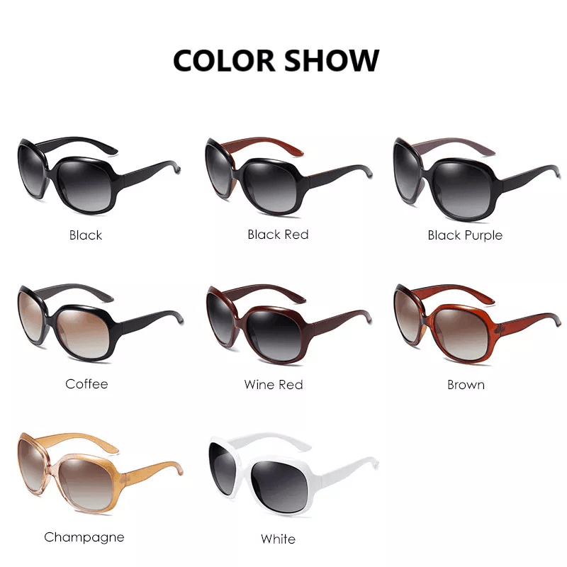 Fashion Polarizing Big frame Driving Women Sunglasses - VirtuousWares:Global
