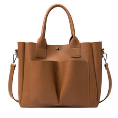 Fashion Portable Women's Large Solid Color Messenger Bag - VirtuousWares:Global