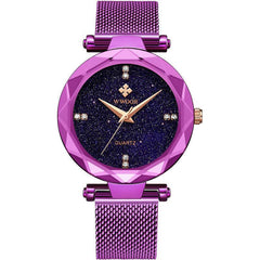 Fashion Simple Starry Sky Mesh Quartz Watch For Ladies - VirtuousWares:Global
