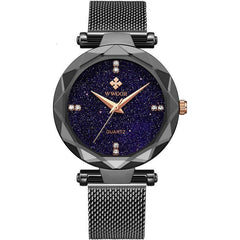 Fashion Simple Starry Sky Mesh Quartz Watch For Ladies - VirtuousWares:Global