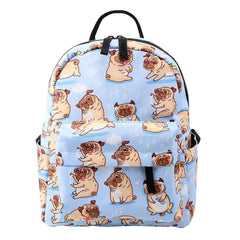 Fashion Waterproof Printing Backpack With Puppy Pattern - VirtuousWares:Global