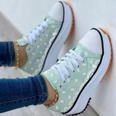 Fashion Women Sneakers Casual Sport Shoes Pattern Canvas - VirtuousWares:Global