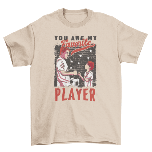 Father and son soccer player t-shirt - VirtuousWares:Global