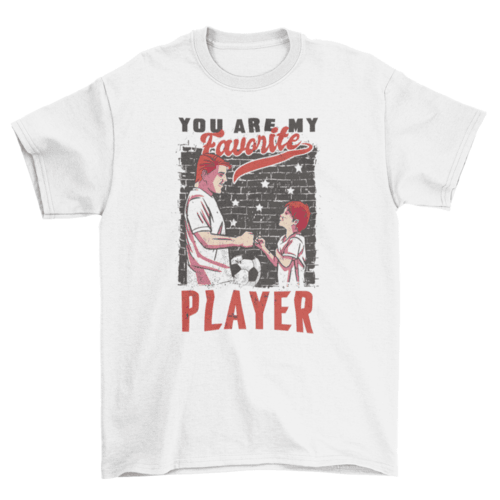 Father and son soccer player t-shirt - VirtuousWares:Global