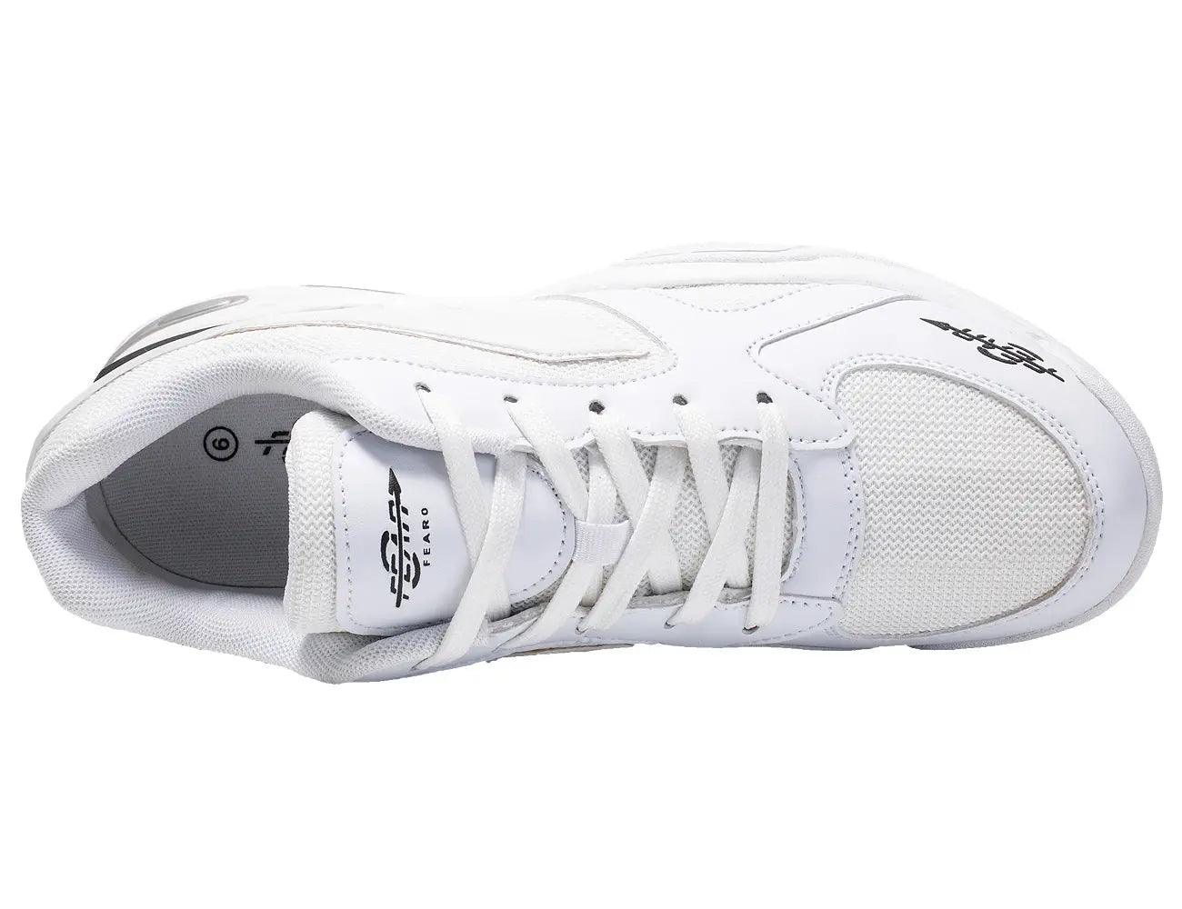 Fear0 NJ High Arch Firm Support All-In-One White Walking Shoes For Men - VirtuousWares:Global