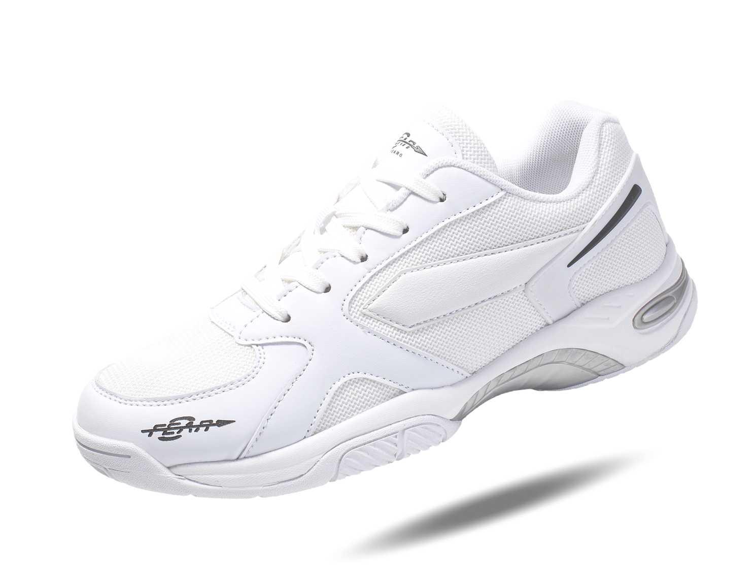 Fear0 NJ High Arch Firm Support All-In-One White Walking Shoes For Men - VirtuousWares:Global