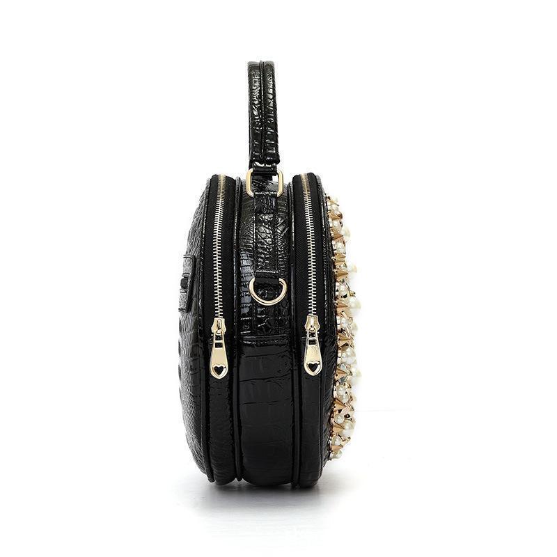 Female Vintage Pearl Design Evening Messenger Bag - VirtuousWares:Global