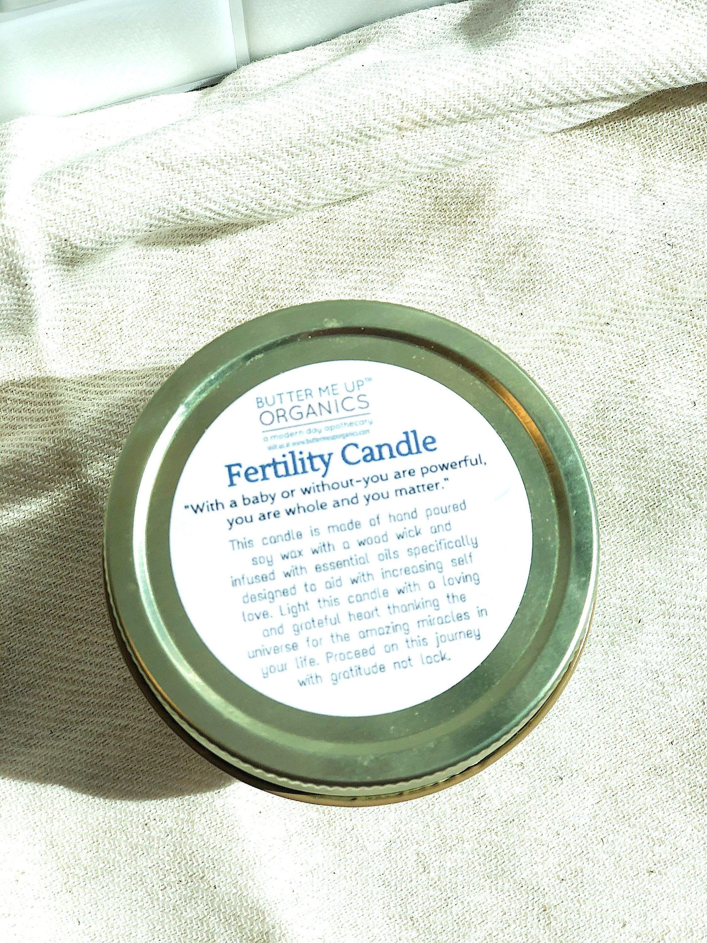 Fertility candle / crystal candle / abundance candle / butter me up - VirtuousWares:Global