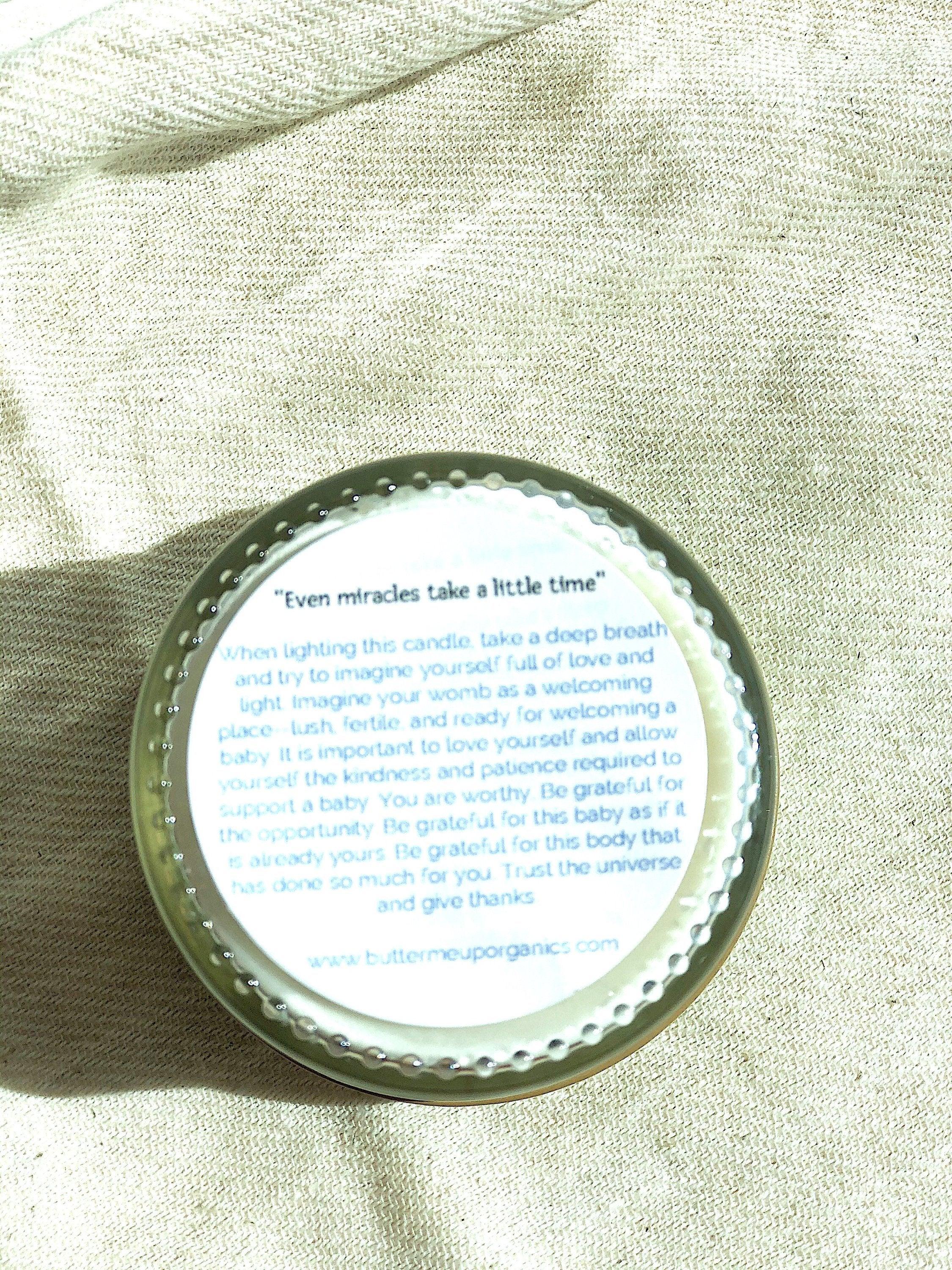 Fertility candle / crystal candle / abundance candle / butter me up - VirtuousWares:Global