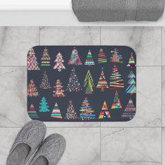 Festive Christmas Tree's Bath Mat Home Accents - VirtuousWares:Global