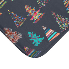 Festive Christmas Tree's Bath Mat Home Accents - VirtuousWares:Global