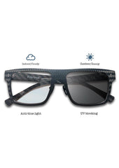 Fibrous - Carbon Fiber Square - Anti Bluelight - VirtuousWares:Global