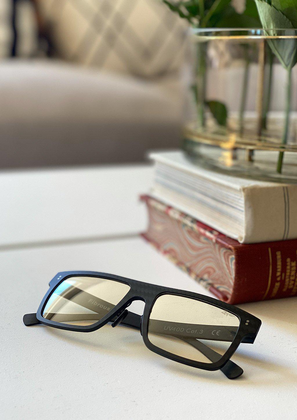 Fibrous - Carbon Fiber Square - Anti Bluelight - VirtuousWares:Global