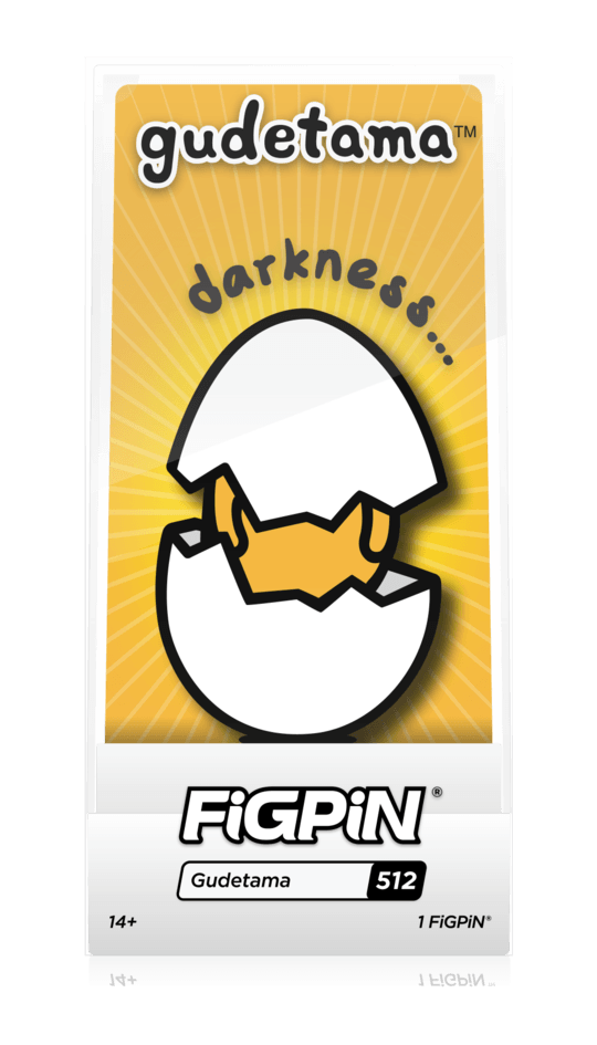 FiGPiN Gudetama [Darkness] #512 Limited Edition 1500 - VirtuousWares:Global