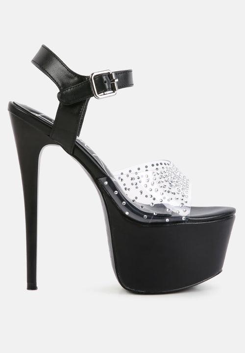 First Date Ultra High Heel Clear Sandals - VirtuousWares:Global