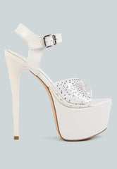 First Date Ultra High Heel Clear Sandals - VirtuousWares:Global