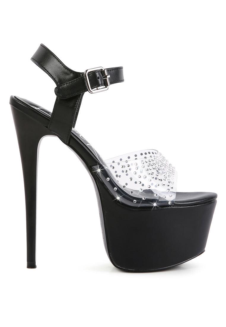 First Date Ultra High Heel Clear Sandals - VirtuousWares:Global