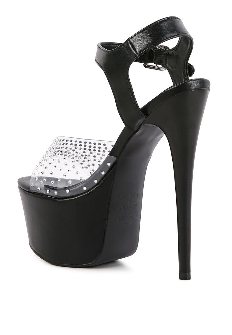 First Date Ultra High Heel Clear Sandals - VirtuousWares:Global