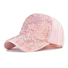 Flash Diamond Baseball Light Board Cap For Women - VirtuousWares:Global