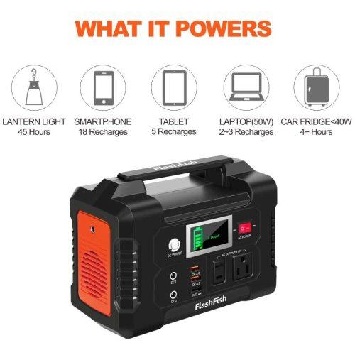 FlashFish 200W Portable Power Station 40800mAh Solar Generator - VirtuousWares:Global