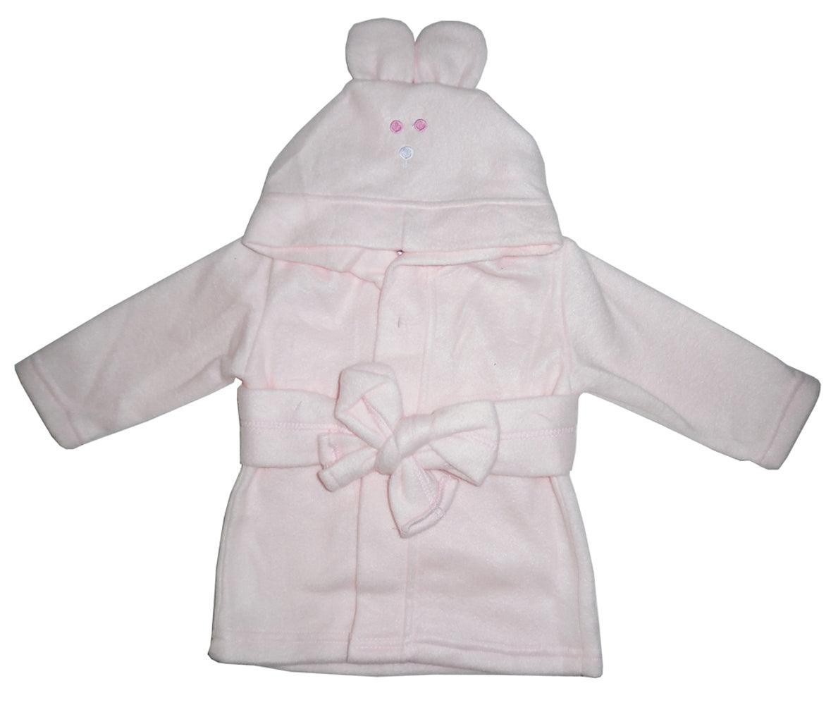 Fleece Robe With Hoodie Pink - VirtuousWares:Global
