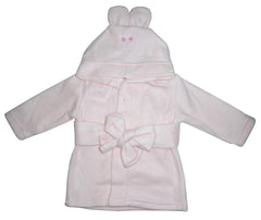 Fleece Robe With Hoodie Pink - VirtuousWares:Global