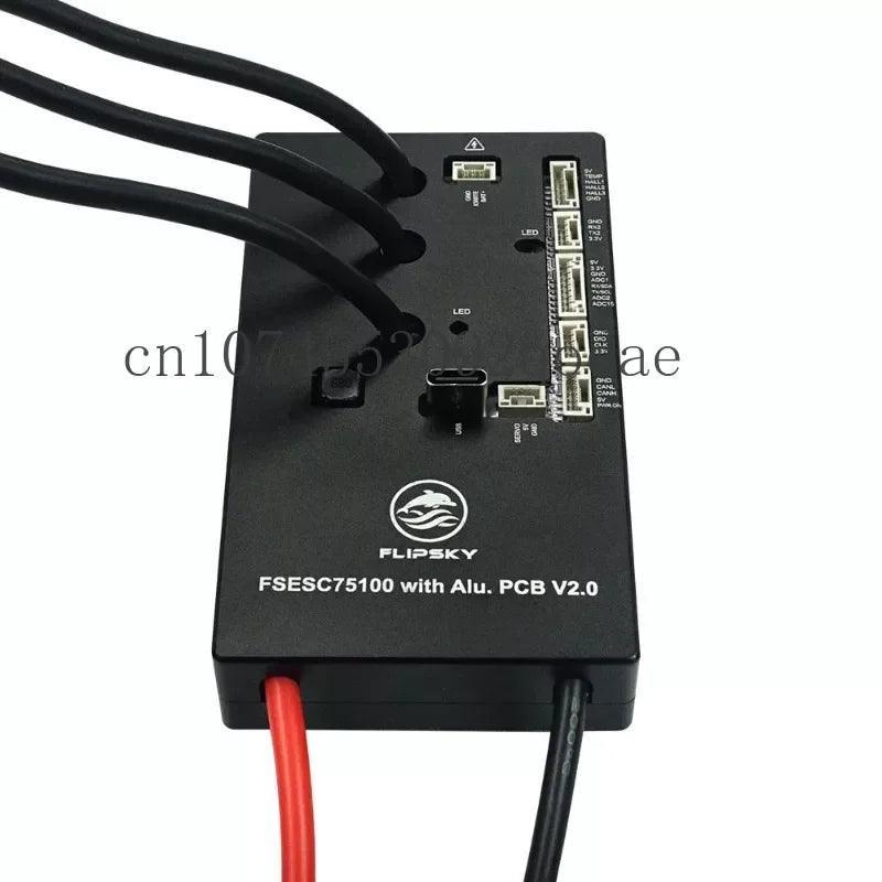 Flipsky 48V 60V 72V 75V 84V 100A FSESC 75100 V2.0 with Power Switch - VirtuousWares:Global