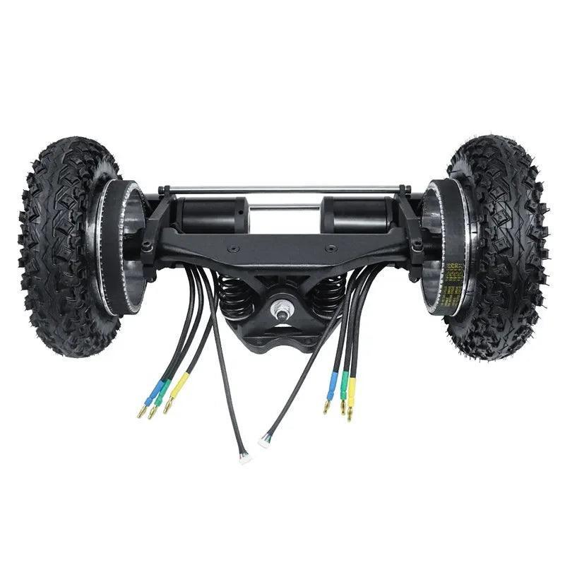 Flipsky 6374 Motor Terrain Tire Kit Whole Set with Wheels Motors Front - VirtuousWares:Global