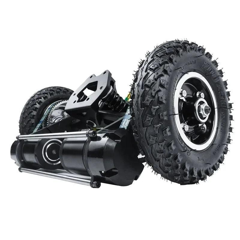 Flipsky 6374 Motor Terrain Tire Kit Whole Set with Wheels Motors Front - VirtuousWares:Global