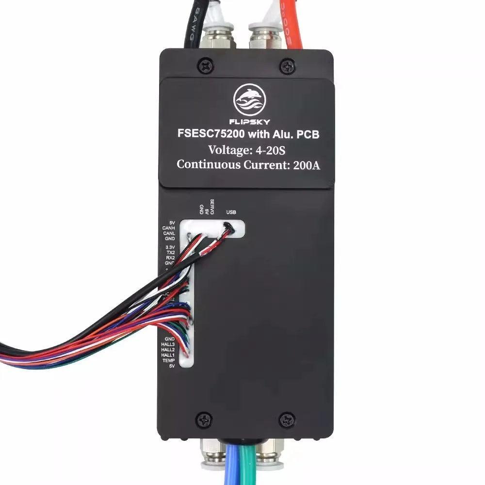 Flipsky 75200 with Water Cooling Enclosure 84V 200A High Current W - VirtuousWares:Global