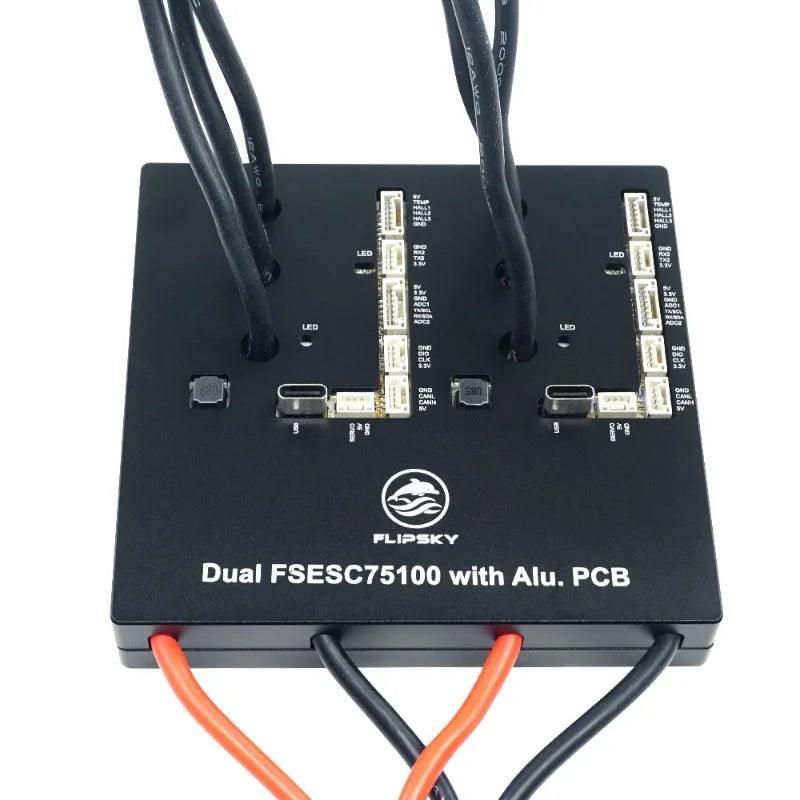 Flipsky Dual FSESC 75100 with Aluminum PCB 75V 100A Controller Based - VirtuousWares:Global