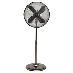 Floor Fan - Adjustable Height - Pearl Black - VirtuousWares:Global