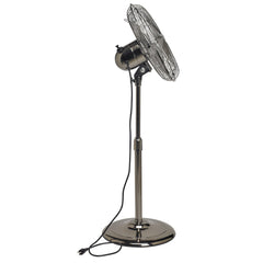 Floor Fan - Adjustable Height - Pearl Black - VirtuousWares:Global
