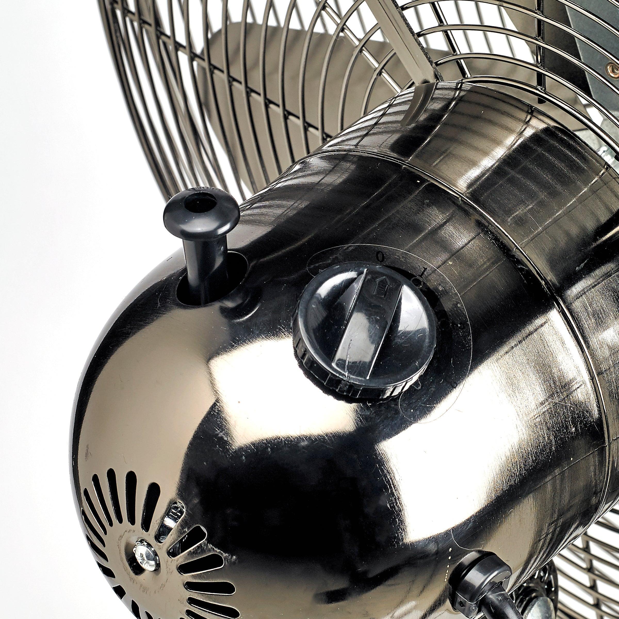 Floor Fan - Adjustable Height - Pearl Black - VirtuousWares:Global
