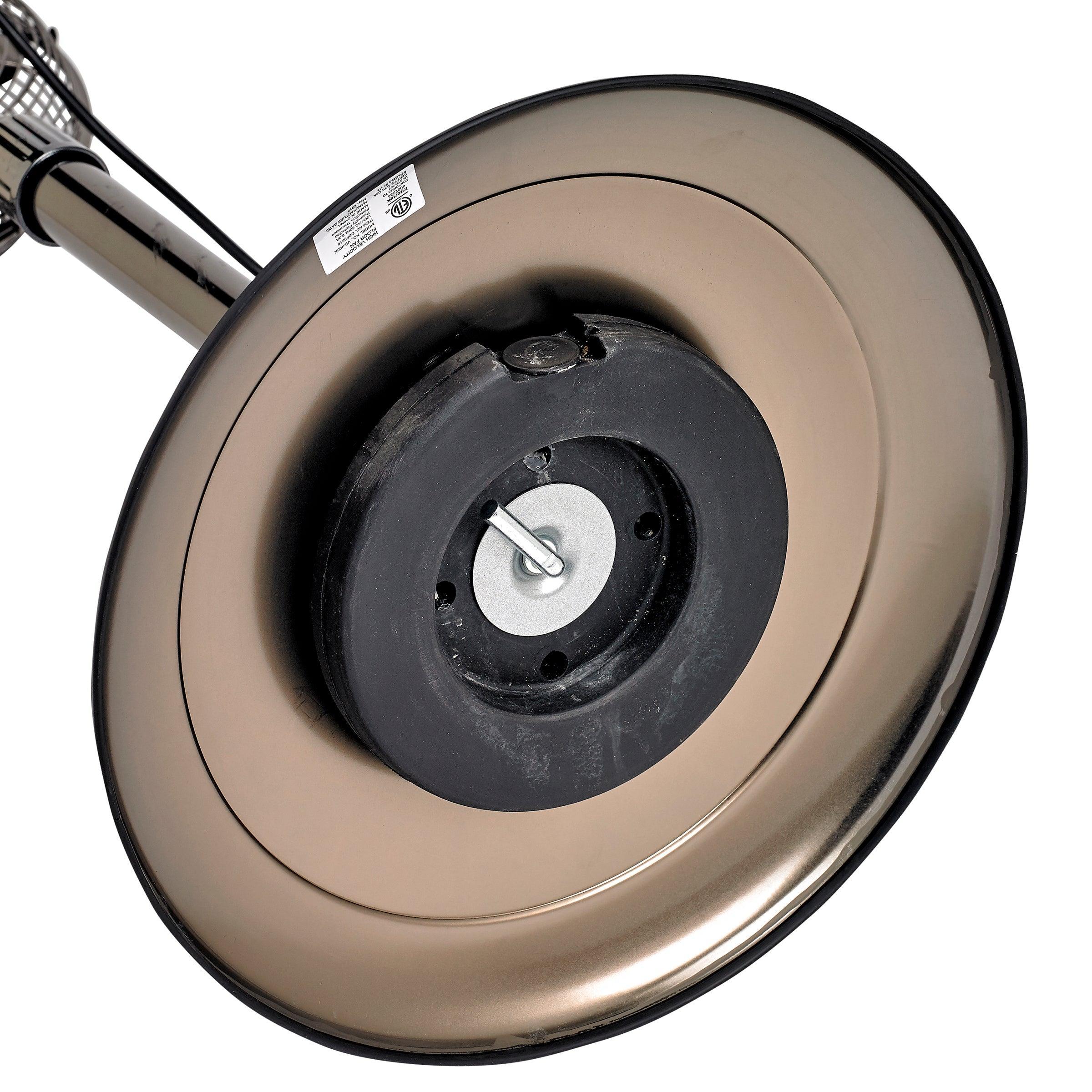 Floor Fan - Adjustable Height - Pearl Black - VirtuousWares:Global