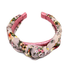 Floral Silk Top Knot Headband - VirtuousWares:Global