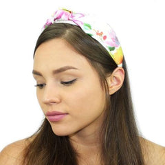 Floral Silk Top Knot Headband - VirtuousWares:Global