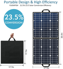 Foldable 50W 18V Portable Solar Panel - VirtuousWares:Global