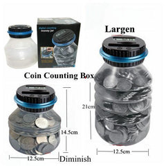 Foldable Money Saving Box Coin Counting LCD Display - VirtuousWares:Global