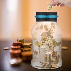 Foldable Money Saving Box Coin Counting LCD Display - VirtuousWares:Global