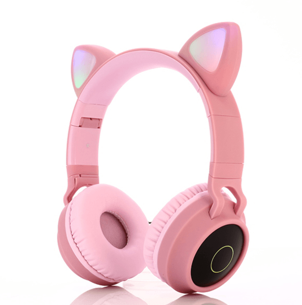 Foldable Super bass cat ear bluetooth wireless headphones - VirtuousWares:Global