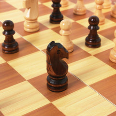 Foldable Wooden Chess Set Board Game - VirtuousWares:Global