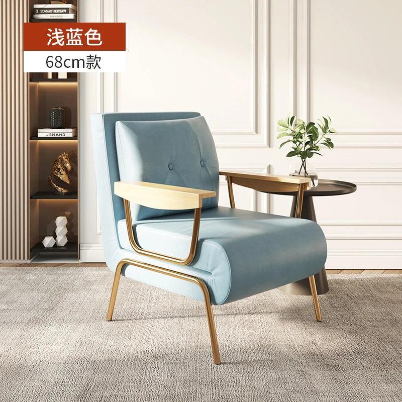 Folding Bed Dual-Use Single Foldable Multifunctional Double Home Small Apartment Living Room Balcony Adult Faux Leather K-STAR - VirtuousWares:Global