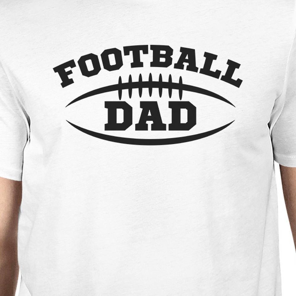 Football Dad Men's White Humorous Design T Shirt - VirtuousWares:Global