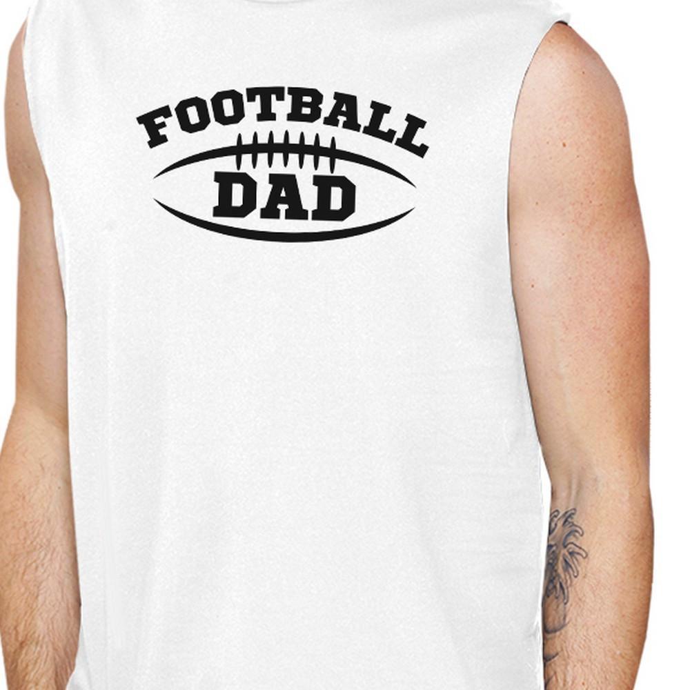 Football Dad Men's White Sleeveless Muscle Tank - VirtuousWares:Global