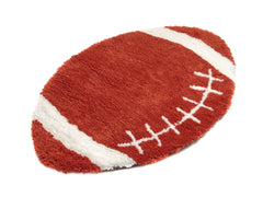 Football Shape Extra Soft Shaggy Decorative Area Rug - VirtuousWares:Global