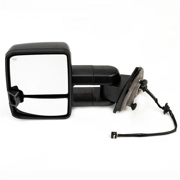For 2014-2017 GMC Sierra 1500 Pair Smoked LED Tow Mirror Power Heated - VirtuousWares:Global