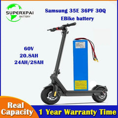 for kaabo wolf warrior x plus scooter 60v 20.8ah 28ah e-Bike battery - VirtuousWares:Global
