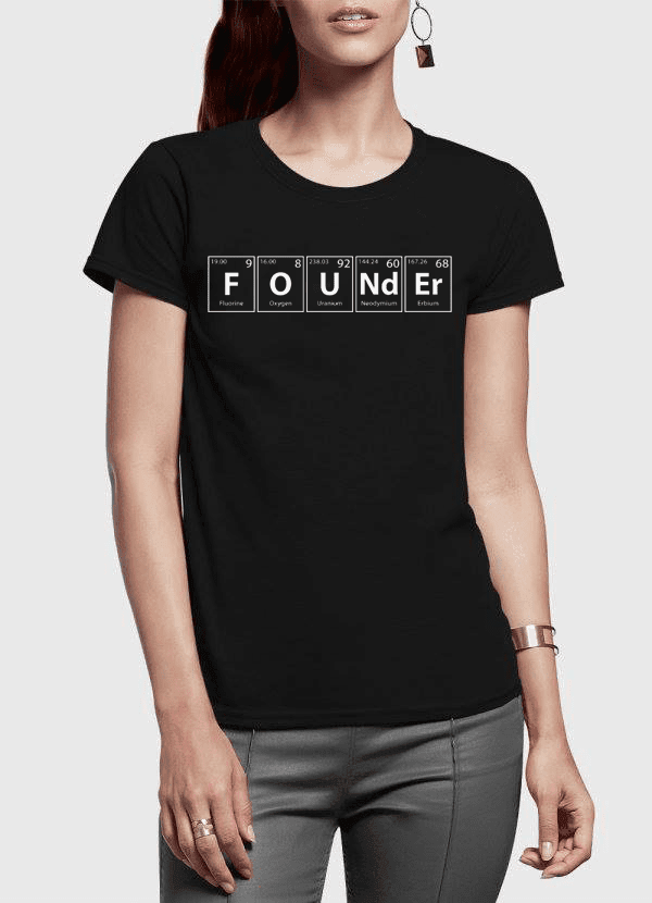 Founder Half Sleeves Women T-shirt - VirtuousWares:Global