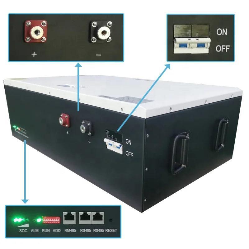 Free maintenance deep cycle rechargeable 48V 200ah lithium ion lifepo4 - VirtuousWares:Global